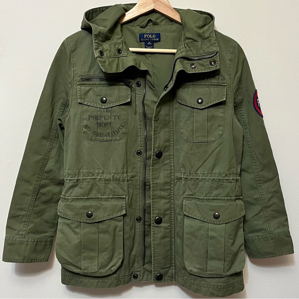 Polo Ralph Lauren • M 10/12 • Cotton Field Jacket Olive Green
